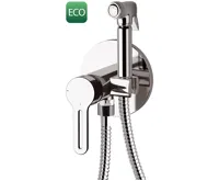 SAPHO Podomítková bidetová baterie se Stop sprškou, kulatá, chrom SAPHO Podomítková bidetová baterie se Stop sprškou, kulatá, chrom