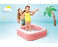Intex 57100 Dětský bazén Play Box 85 x 85 x 23 cm růžová (1)