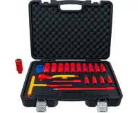 BGS Sada nástrčných klíčů a hlavic VDE, 10 mm (3/8"), 19dílná - BGS 7137 BGS Sada nástrčných klíčů a hlavic VDE, 10 mm (3/8"), 19dílná - BGS 7137