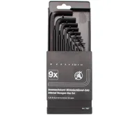 BGS Klíče zahnuté,  vnitřní šestihran 1,5 - 10 mm, 9dílná