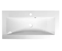 SAPHO YUKON umyvadlo, litý mramor, 90x45cm, bílá (5)