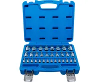 BGS Sada nástrčných hlavic | 6,3 mm (1/4&quot;) / 10 mm (3/8&quot;) / 12,5 mm (1/2&quot;) | vnitřní šestihran