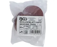 BGS Sada brusného papíru pro excentrickou brusku, O 50 mm, K 60 - 80 - 120, 30dílná (2)