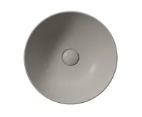 GSI NUBES keramické umyvadlo na desku průměr 40cm, tortora mat (3)