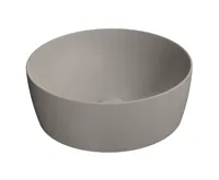 GSI NUBES keramické umyvadlo na desku průměr 40cm, tortora mat GSI NUBES keramické umyvadlo na desku průměr 40cm, tortora mat