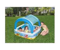 Bestway Dětský bazén 52192 se stříškou 140 x 140 x 114 cm (1)