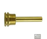 REGULUS Jímka pro 1 čidlo, 7 x 9 x 60 mm, 1/2&quot;, mosaz