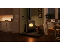 HS Flamingo Krbová kamna FLAMINGO ® VEGA dlažba Bílá (16)