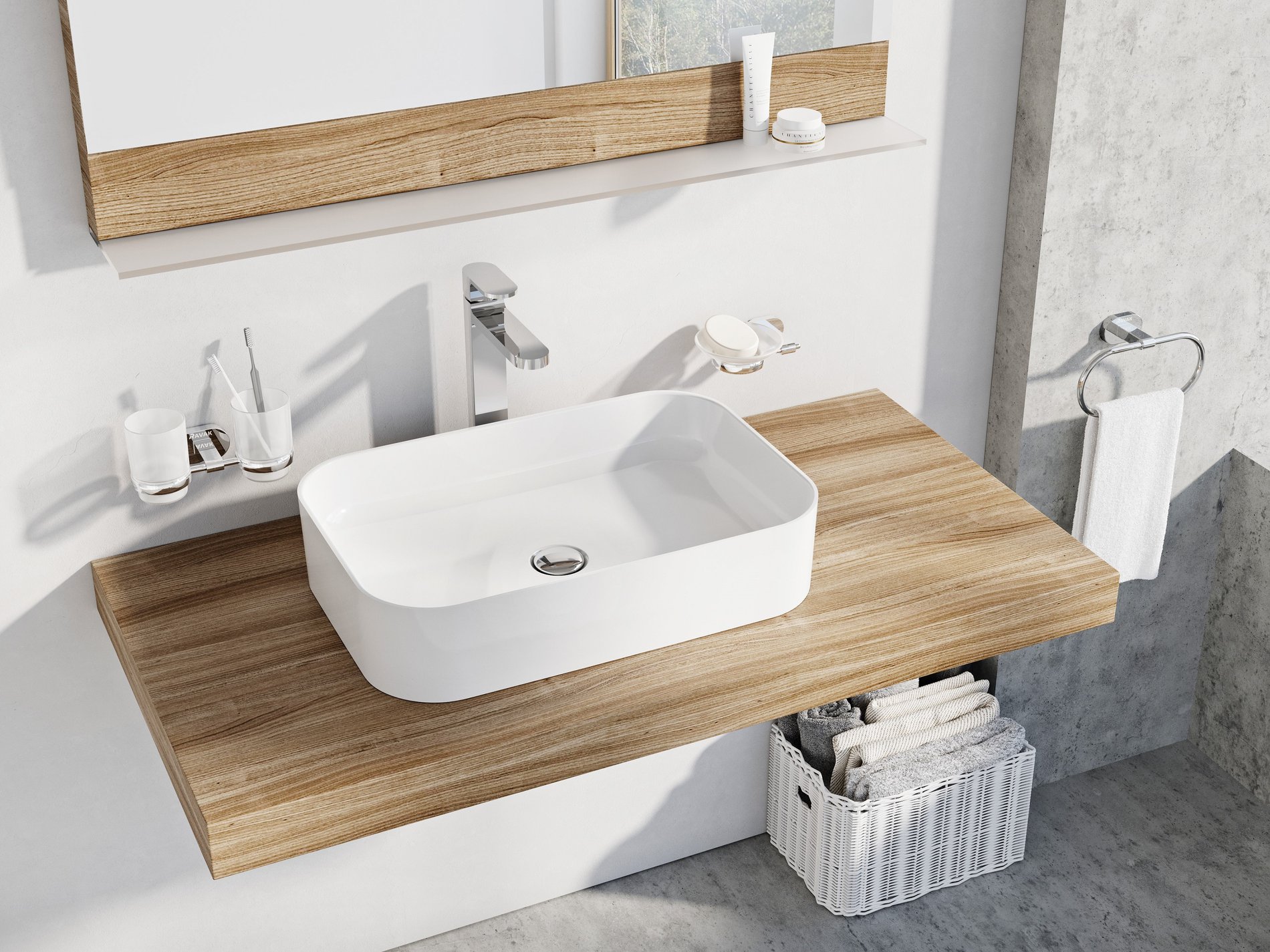 Ravak umyvadlo ceramic 550 slim r keramické