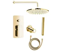 SAPHO SPY podomítkový sprchový set s pákovou baterií, otočný přepínač, 2 výstupy, zlato SAPHO SPY podomítkový sprchový set s pákovou baterií, otočný přepínač, 2 výstupy, zlato