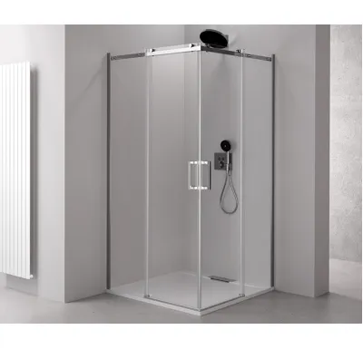 POLYSAN THRON ROUND obdélníkový sprchový kout 1000x900mm, kulaté pojezdy, rohový vstup