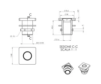 SAPHO Sprchová průchodka na okraj vany vanu hranatá, chrom (3)
