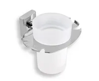 NOVASERVIS Držák kartáčků a skleničky Metalia 12 chrom - 0249,0