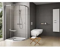 Ravak sprchový kout čtvrtkruh PSKK3-80 bright alu+Transparent