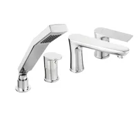 NOVASERVIS Vanová stojánková baterie 4-otvorová ALGEO SQUARE chrom - BAQ11A NOVASERVIS Vanová stojánková baterie 4-otvorová ALGEO SQUARE chrom - BAQ11A