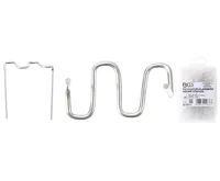 BGS W-profil spony, zahnuté, náhradní, balení 100ks; 0,8 mm