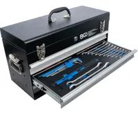 BGS Elektrikáři-Kovový dílenský kufr na nářadí ,  3 zásuvky ,  se 147 nástroji (6)