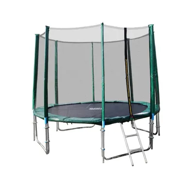 GoodJump 4UPVC zelená trampolína 366 cm s ochrannou sítí + žebřík + krycí plachta