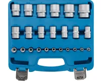 BGS Hlavice nástrčné šestihran, 1/4" 6,3 mm, 1/2" 12,5 mm, 23 dílů BGS Hlavice nástrčné šestihran, 1/4" 6,3 mm, 1/2" 12,5 mm, 23 dílů