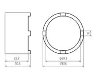 BGS Klíč pro mont. a demontáž centrálního šroubu klikové hřídele VW (1)