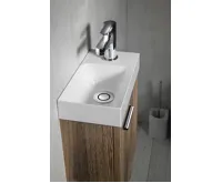 SAPHO PICCOLINO umývátko 30,8x17cm, litý mramor, baterie vpravo, bílá (9)