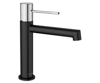 SAPHO SOLARIS stojánková umyvadlová baterie, černá mat/chrom SAPHO SOLARIS stojánková umyvadlová baterie, černá mat/chrom