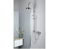 SAPHO VANITY sprchový sloup k napojení na baterii, hlavová, ruční sprcha, chrom (4)