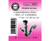 Hartman Sada č. 103: sada těsn. k dřez.sifonu - DN 40 -50 - T 726, 727 Hartman Sada č. 103: sada těsn. k dřez.sifonu - DN 40 -50 - T 726, 727