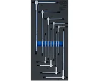 BGS Pěnová vložka (modul) sada šroubováků s kluznou rukojetí tvaru T, T-profil