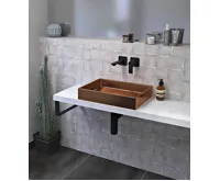 SAPHO AVICE deska pod umyvadlo 130x36cm, tl.5cm, dub starobílý (3)