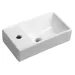 SAPHO MINOS keramické umývátko 40x22cm, baterie vlevo, bílá