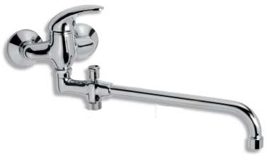 Novaservis paneláková baterie bez příslušenství 100 mm metalia 55 chrom - 55037/1,0