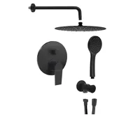 SAPHO KAI podomítkový sprchový set s pákovou baterií, 2 výstupy, černá