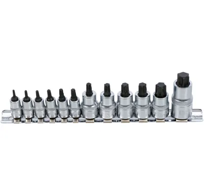 BGS Hlavice zástrčné TORX T8-T60, extra krátké, 12 dílů