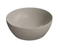 GSI PURA keramické umyvadlo na desku, průměr 42cm, tortora mat GSI PURA keramické umyvadlo na desku, průměr 42cm, tortora mat