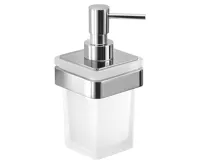 GEDY SAMOA dávkovač mýdla 170 ml, mléčné sklo, chrom GEDY SAMOA dávkovač mýdla 170 ml, mléčné sklo, chrom
