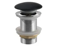 SAPHO BLOK umyvadlová výpust 5/4“, click-clack, zátka matný černý marquin SAPHO BLOK umyvadlová výpust 5/4“, click-clack, zátka matný černý marquin