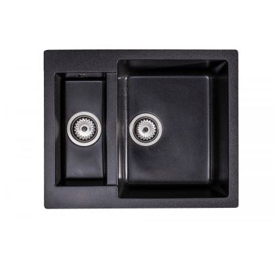 GRANISIL FABERO 770.5 Granitový dřez s vaničkou, černý