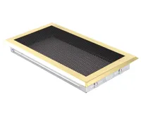 HS Flamingo Krbová mřížka 16x32 cm, mosaz