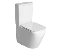 SAPHO IMALA WC kombi mísa, Vortex Rimless, 61x35,5cm, spodní/zadní odpad, bílá (2)