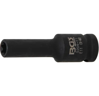 BGS Hlavice nástrčná silová E-profil, prodloužená, 12,5 mm (1/2"), E11