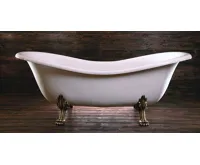 POLYSAN CHARLESTON volně stojící vana 188x83x69cm, nohy bronz, bílá (7)