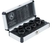 BGS Hlavice nástrčné ,specialní profil pro poškozené matice-šrouby,9-19mm,10 dílů (1)