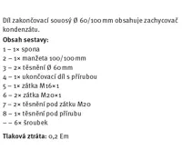 Protherm DZ1D Příruba přímá s odvodem kondenzátu a měřícími otvory ø 60/100 mm (2)