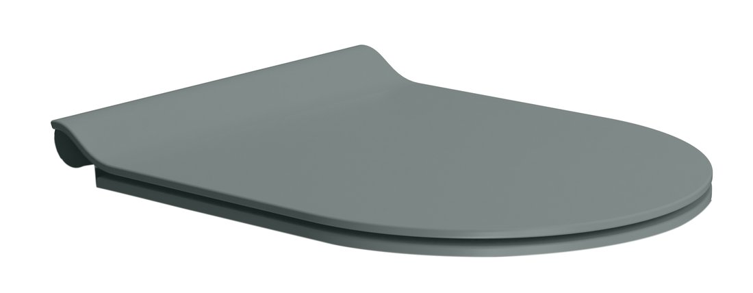Gsi pura wc sedátko, slim, soft close, quick release, agave mat/chrom