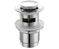 AQUALINE Umyvadlová výpust 5/4“, click-clack, malá zátka, 30-45mm, chrom