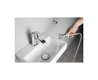 SAPHO Stojánková umyvadlová baterie s bidetovou sprchou, chrom (1)