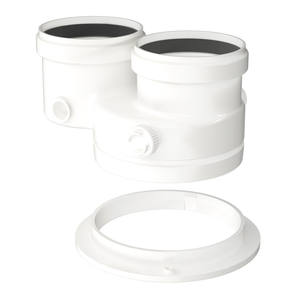 Bosch připojovací kus kouřovodu 2 x ø 80mm pp v2 (dříve azb 922)