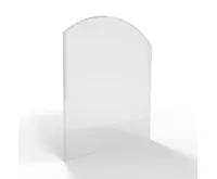 Sklo pod kamna - FLAMINGO Oblouk 1000x1200 mm, fazeta / R725 / 6 mm (1)