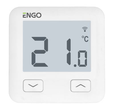 ENGO Controls Chytrý termostat E10-W, bílý, ENGO Smart, TUYA